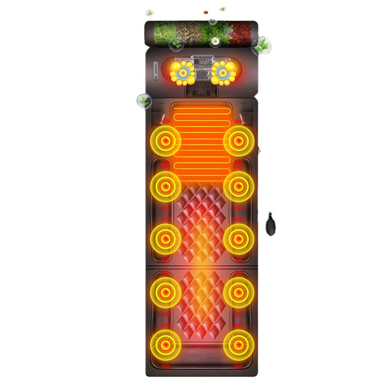 Massage Mattress Multifunctional Shoulder Neck Waist Back Massage Cushion Heating Kneading Massage Cushion Cervical Massager