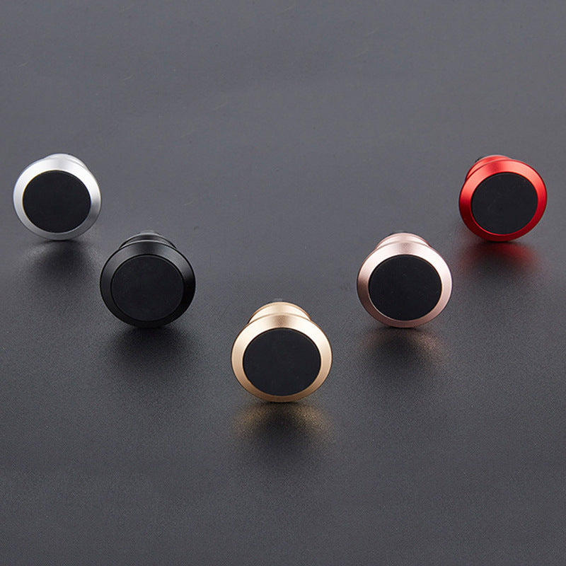 360 Degree Arbitrarily Rotating Mobile Phone Car Holder Aluminum Alloy Magnetic Magnetic Sticker Car Dashboard Mini Holder