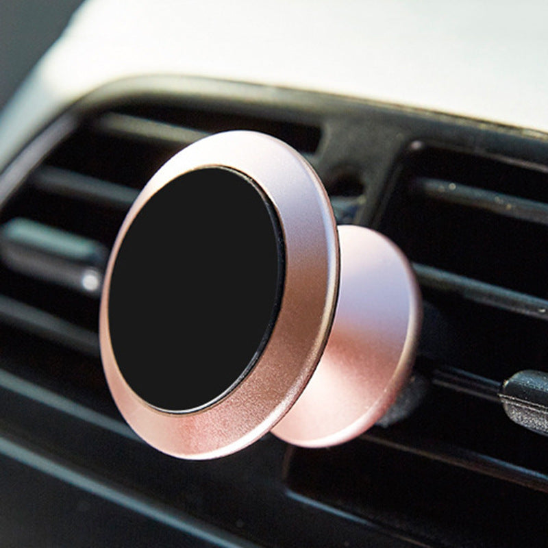 360 Degree Arbitrarily Rotating Mobile Phone Car Holder Aluminum Alloy Magnetic Magnetic Sticker Car Dashboard Mini Holder