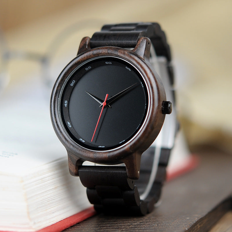 Wooden Watch GP009/10 Literary Male Youth Wooden Watch Luminous Watch