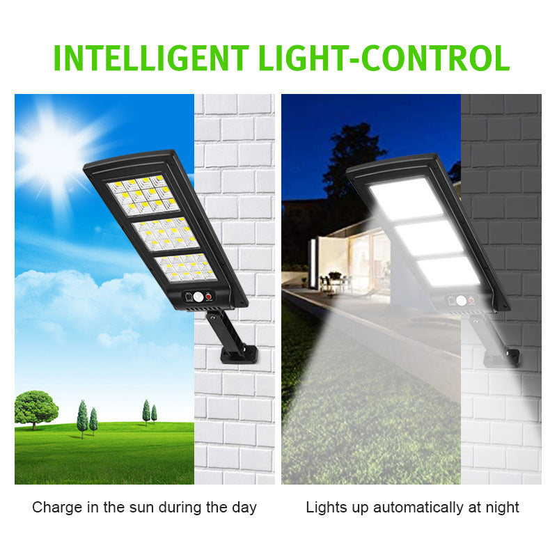 LED Outdoor Solar Street Light Human Body Induction Garden Light Home Garden Wall Lighting Remote Control Street Light