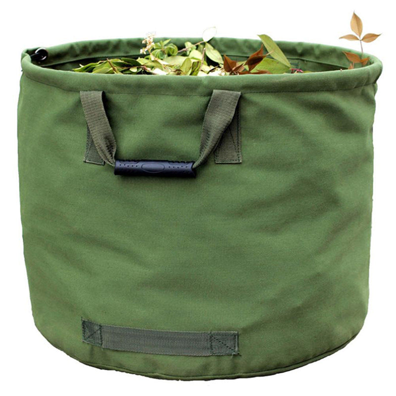 Garden Fallen Leaves Pile Bag Garden Leaves Bucket Courtyard Bucket Foldable Outdoor Trash Can Household Storage Turnover Bag