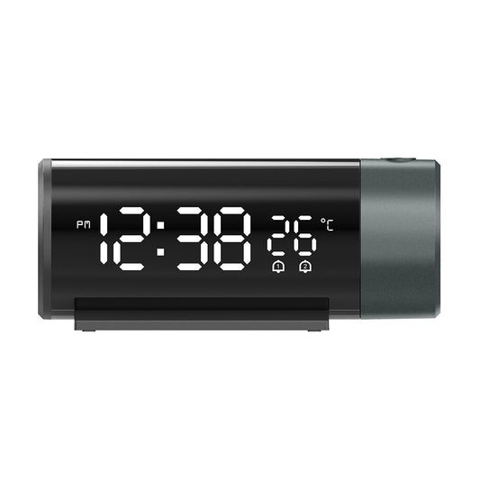 Amazon Cross-border Projection Clock Hot Selling Alarm Clock USB Charging Electronic Clock Dual Alarm Clock Clock Time Temperature Projection