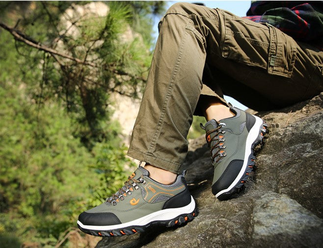 2023 Cross-border Men's Low-top Shoes Cross-border Large Size 46 47 Men's Shoes Wholesale Outdoor Leisure Sports Hiking Shoes