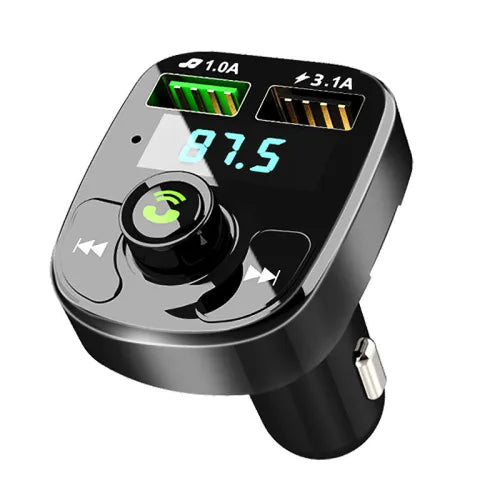 Car MP3 Bluetooth Receiver 5.0 Lossless Mp3 Play Cigarette Light Car Supplies Multi-function Music Fast Charge