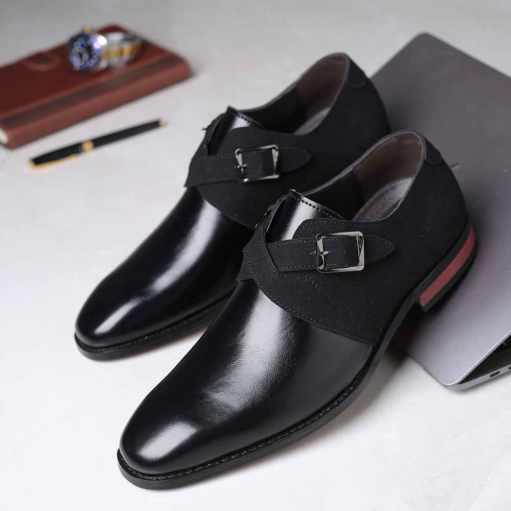 New Color Matching Leather Men Shoes
