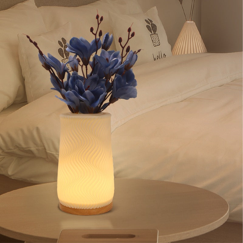 3D Printing Creative Floriculture Lamp Led Nordic Vase Lamp Study Bedroom Table Lamp Art Vase Decoration Bedside Lamp