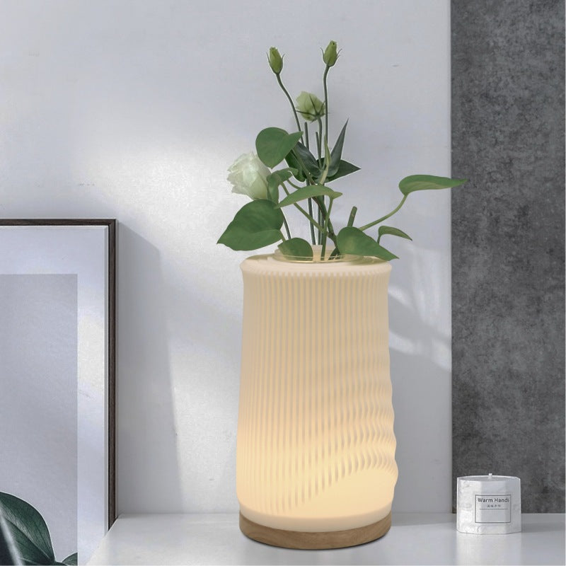 3D Printing Creative Floriculture Lamp Led Nordic Vase Lamp Study Bedroom Table Lamp Art Vase Decoration Bedside Lamp