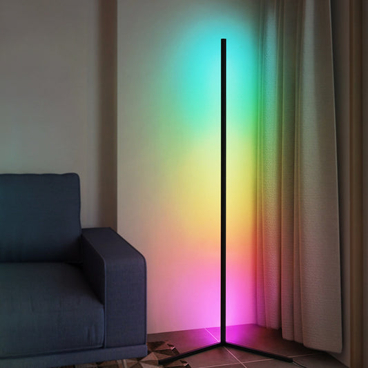 Modern Minimalist Floor Lamp Nordic Living Room Bedroom Internet Celebrity Corner Lamp Colorful Line Vertical Led Ceiling Lamp